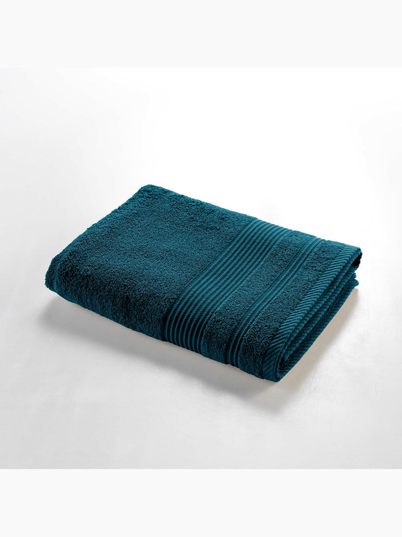 Douchelaken - effen badstof tendresse 600g/m² Indigo - Kiabi