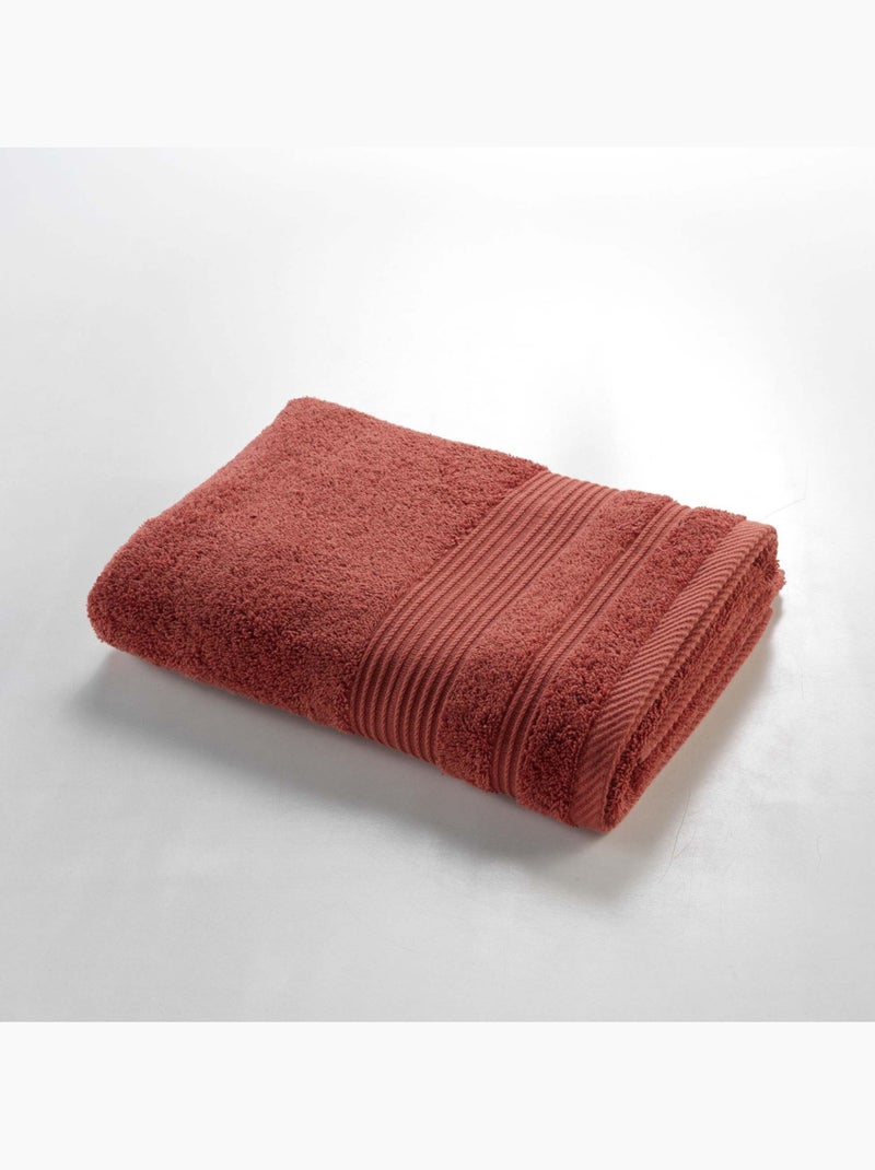 Douchelaken - effen badstof tendresse 600g/m² Terracotta - Kiabi