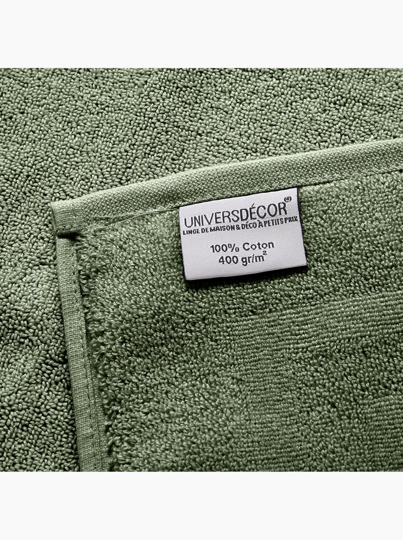 Douchelaken spa 100% katoen 400 gr/m² Donkergroen - Kiabi