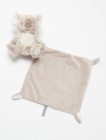 Doudou + carré en velours - 2 pièces