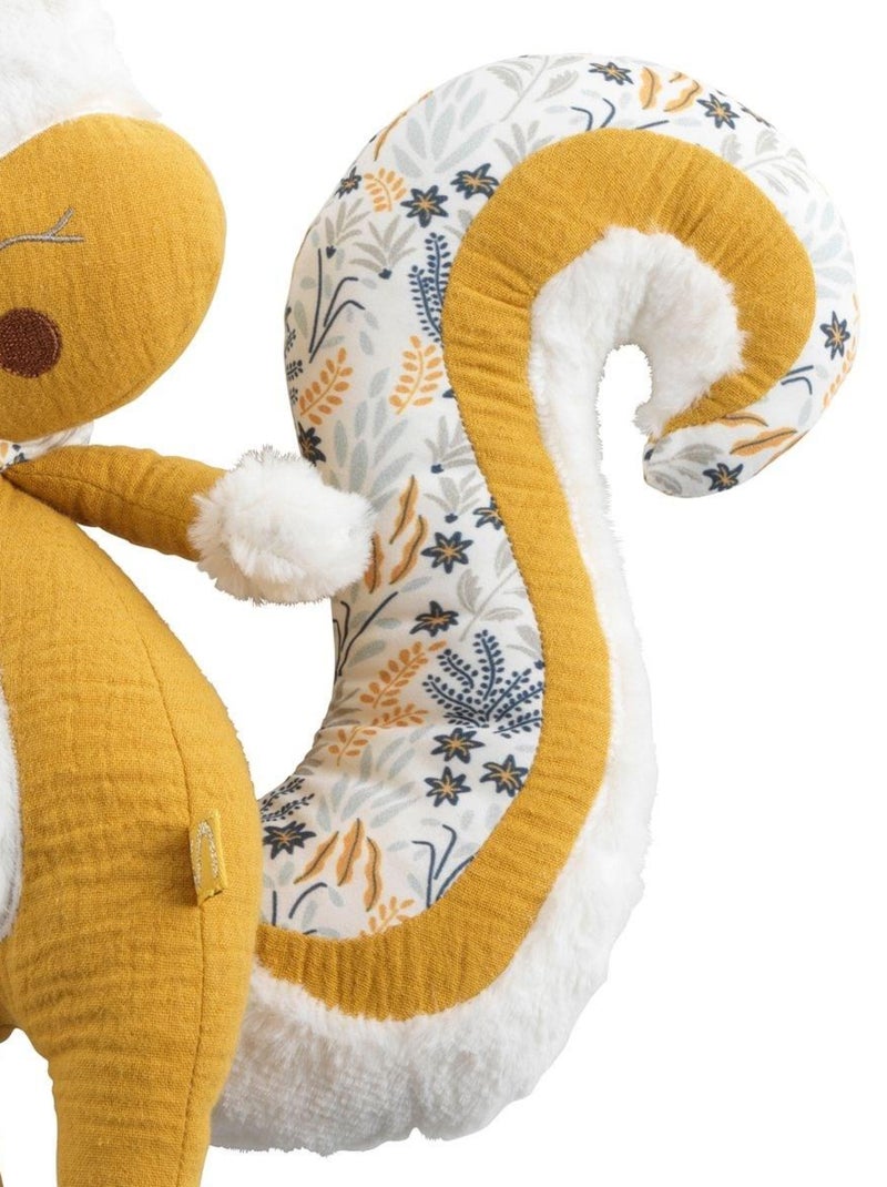 Doudou écureuil en velours - sauthon Jaune foncé - Kiabi