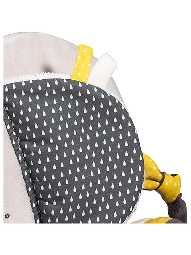 Doudou eléphant en velours - sauthon Gris clair - Kiabi