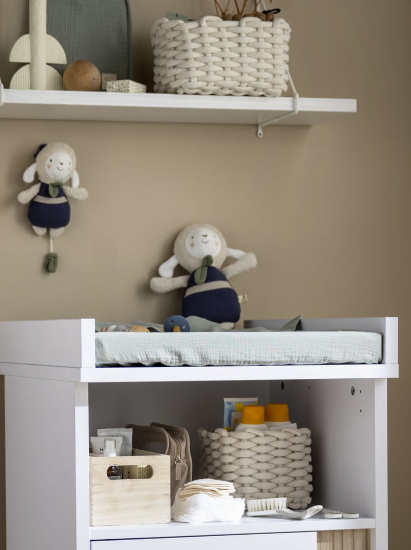 Doudou en coton bio - sauthon Bleu - Kiabi