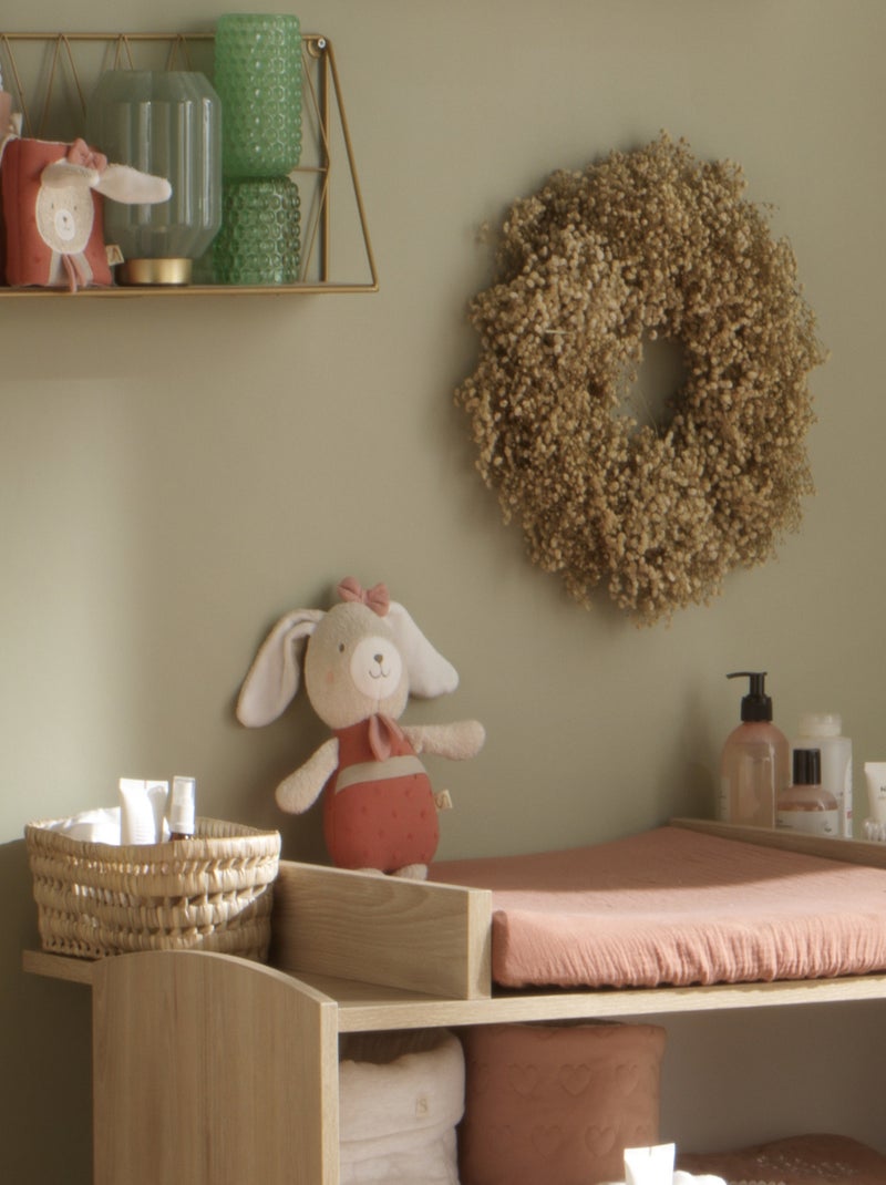 Doudou en coton bio - sauthon Rose - Kiabi