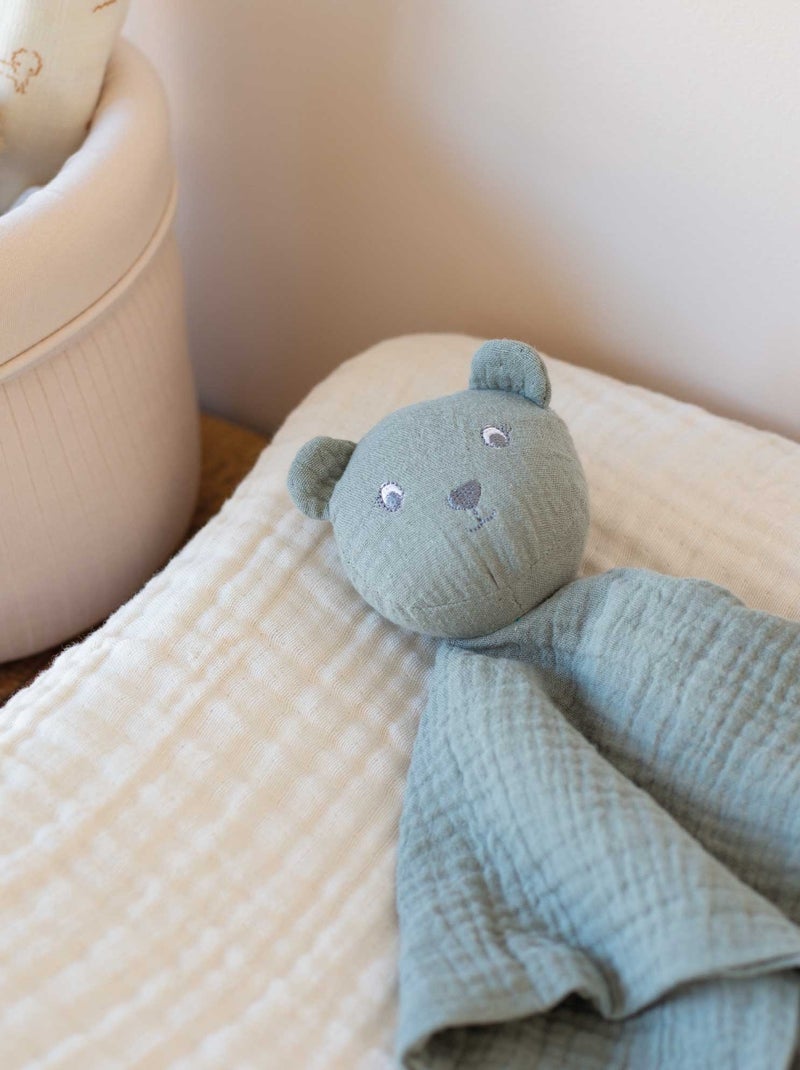 Doudou lange ourson Vert - Kiabi