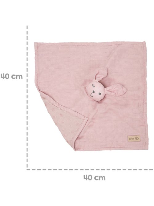 Doudou lapin en coton bio certifié Oeko-Tex 'Lil Planet' ROBA - Kiabi Doudou lapin en coton bio certifié Oeko-Tex 'Lil Planet' ROBA - Kiabi