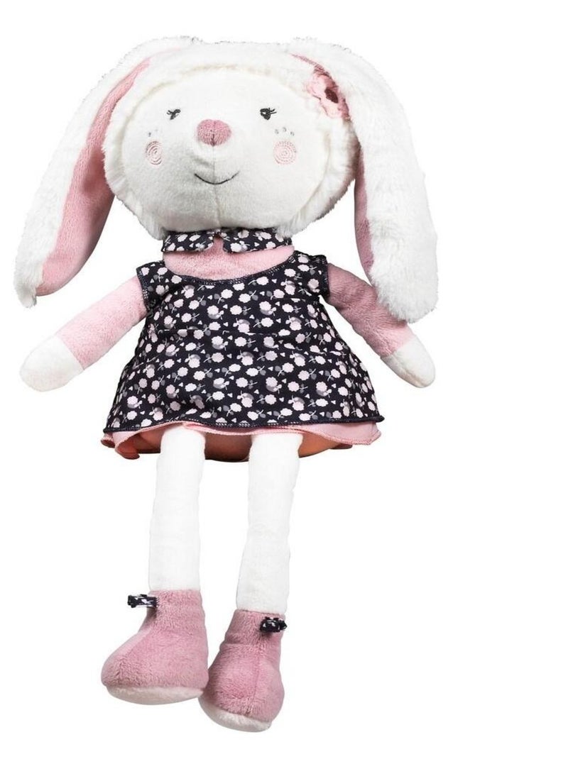 Doudou lapin grand modèle en velours - sauthon Blanc - Kiabi