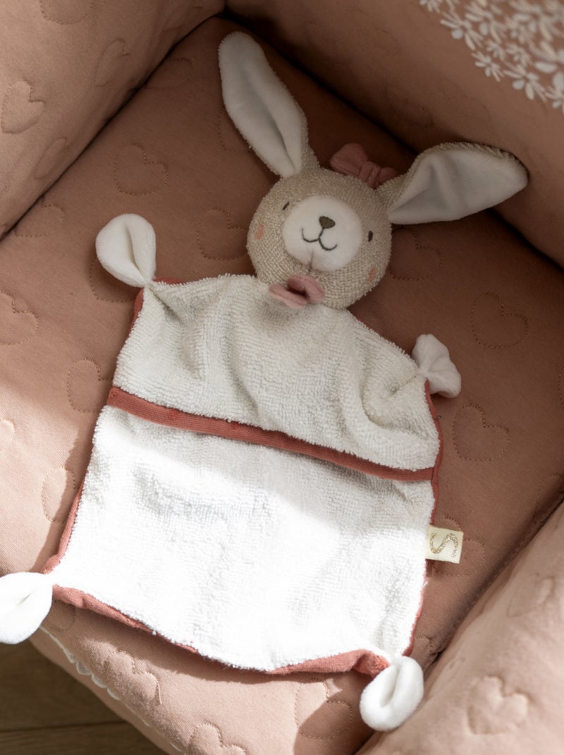 Doudou mouchoir en coton bio - sauthon Rose - Kiabi