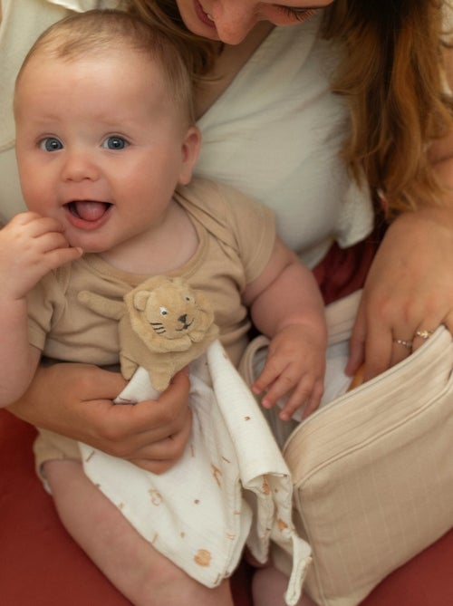 Doudou mouchoir en lange pour bébé - Kiabi