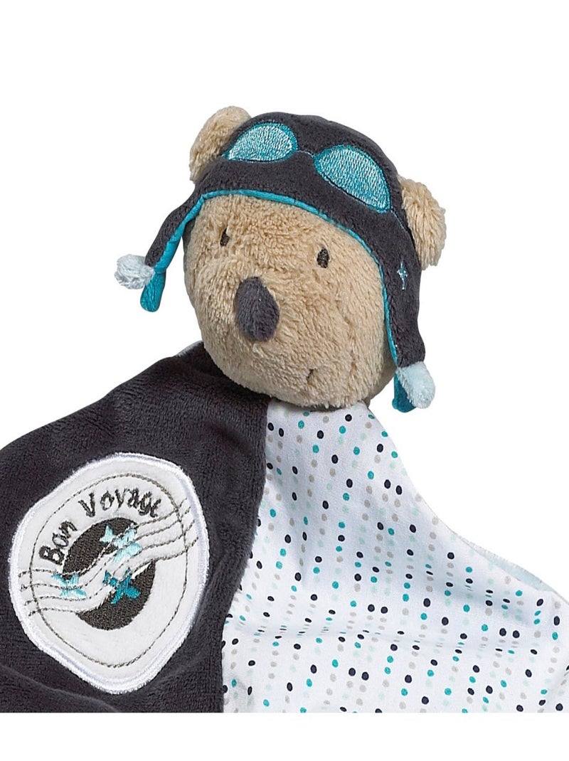 Doudou mouchoir en velours - sauthon Bleu - Kiabi