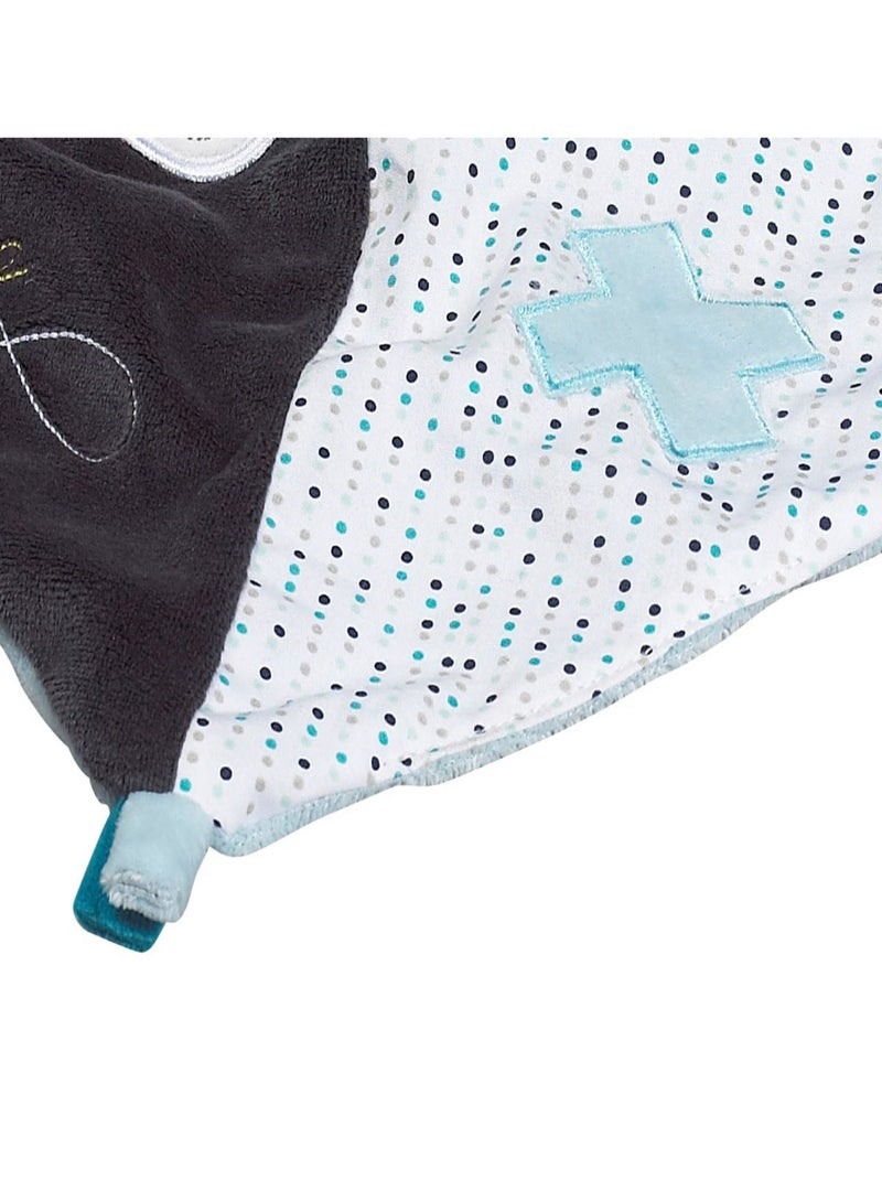Doudou mouchoir en velours - sauthon Bleu - Kiabi