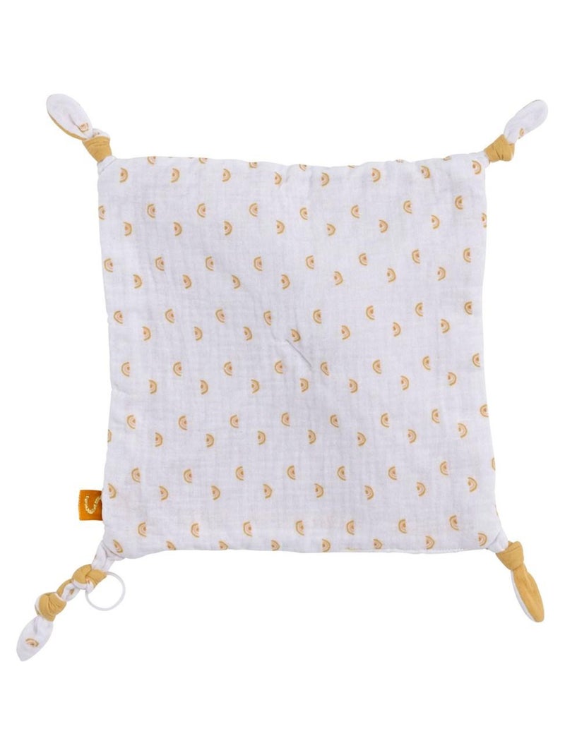 Doudou mouchoir soleil en coton - sauthon Blanc - Kiabi
