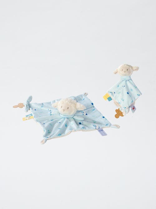 Doudou mouton avec attache tétine - Kiabi