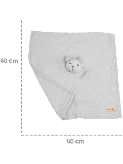 Doudou ours en coton bio certifié Oeko-Tex 'Lil Planet' ROBA - Kiabi Doudou ours en coton bio certifié Oeko-Tex 'Lil Planet' ROBA - Kiabi