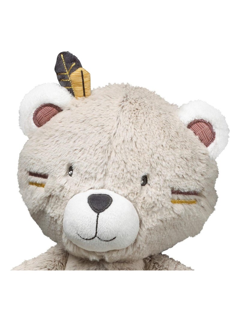 Doudou ours en velours - sauthon Beige - Kiabi