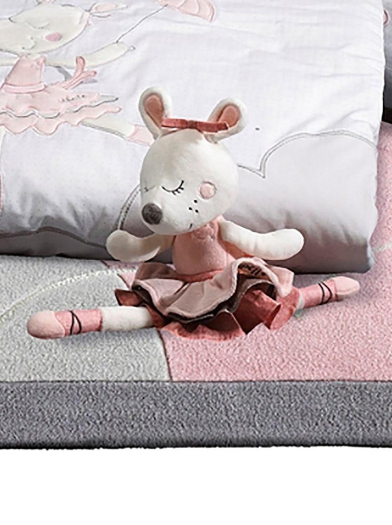 Doudou petite souris danseuse étoile en velours - sauthon Rose - Kiabi