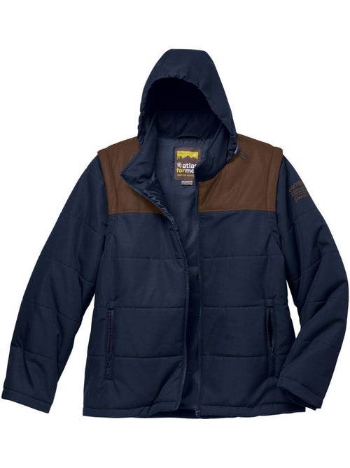 Doudoune 2-en-1 manches amovibles   - atlas for men - Kiabi