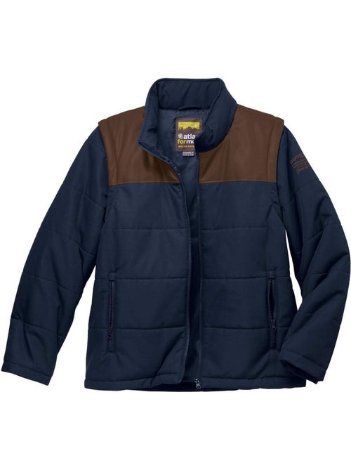 Doudoune 2-en-1 manches amovibles   - atlas for men - Kiabi