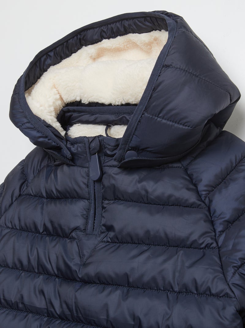 Doudoune à capuche - So Easy bleu marine - Kiabi