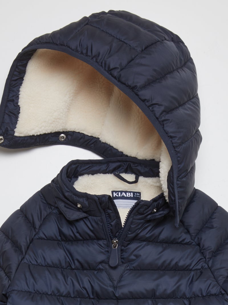 Doudoune à capuche - So Easy bleu marine - Kiabi
