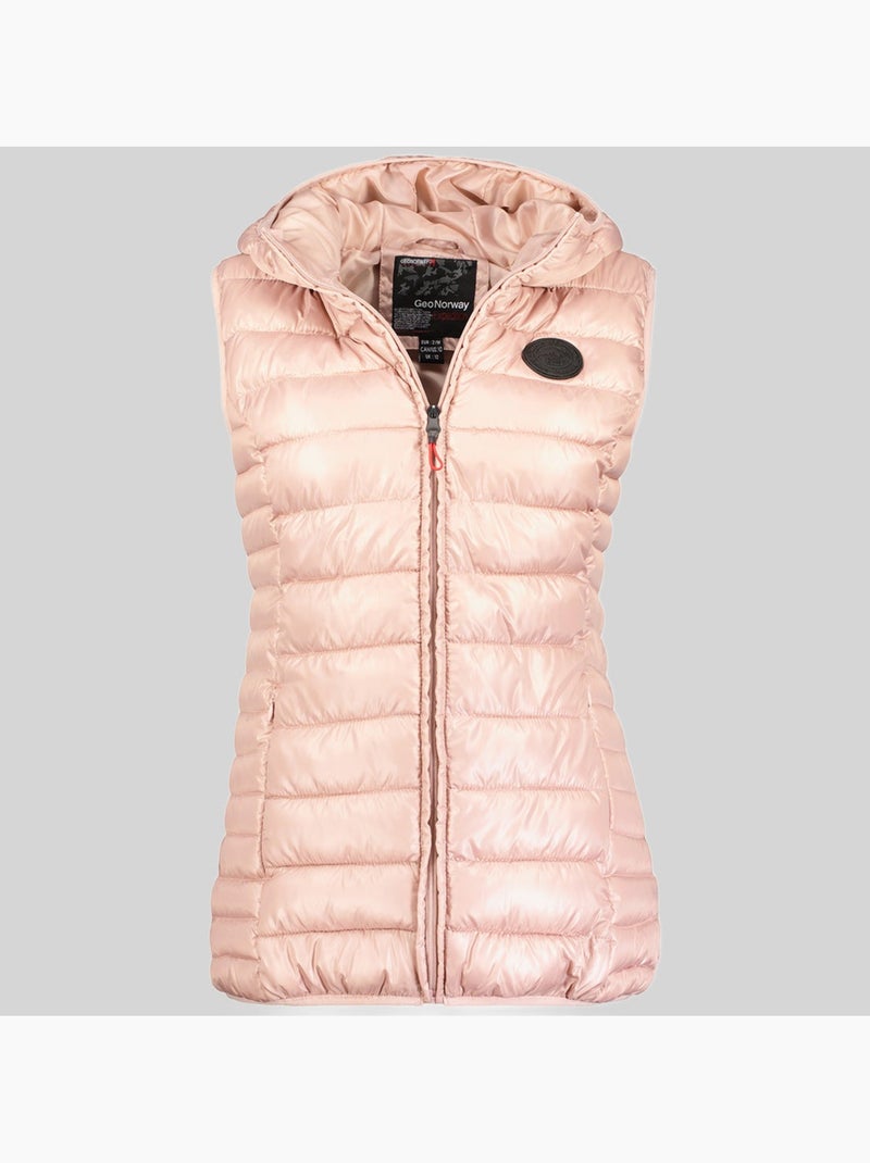 Doudoune à capuche annecy vest hood – geographical norway Rose pâle - Kiabi