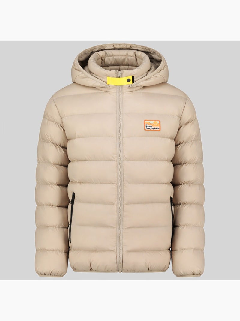 Doudoune à capuche avalanche hood – geographical norway Beige - Kiabi