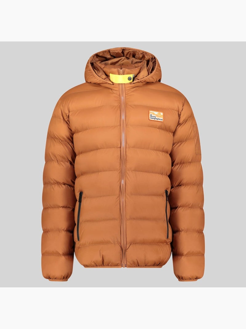 Doudoune à capuche avalanche hood – geographical norway Camel - Kiabi