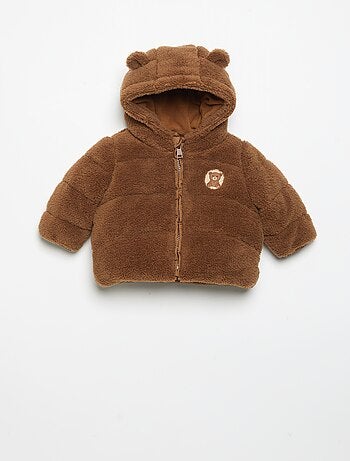 Doudoune à capuche avec oreilles