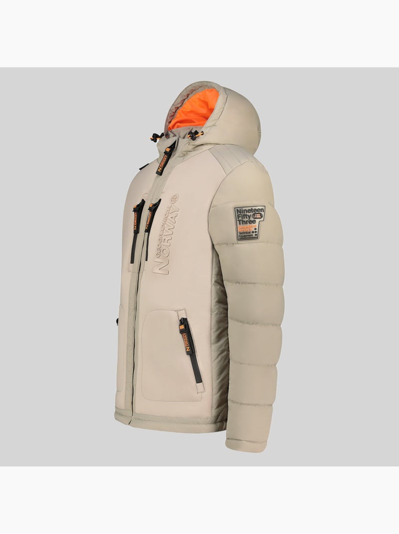 Doudoune à capuche beachwood – geographical norway Beige - Kiabi