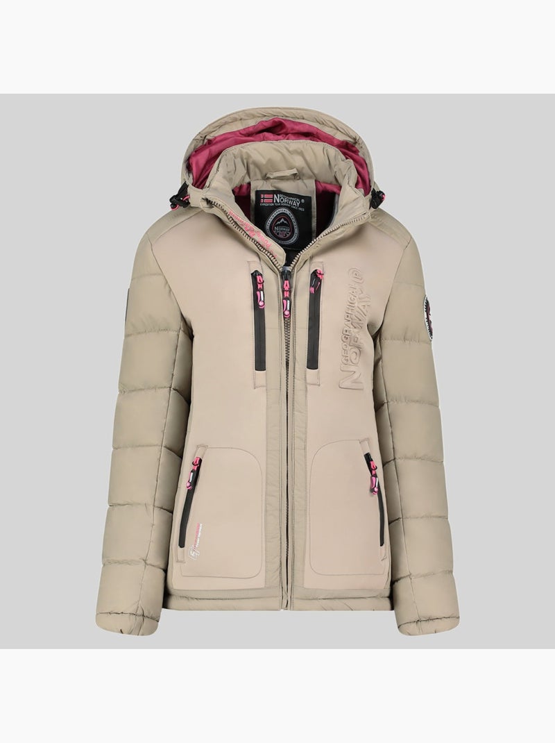 Doudoune à capuche beachwood – geographical norway Beige - Kiabi