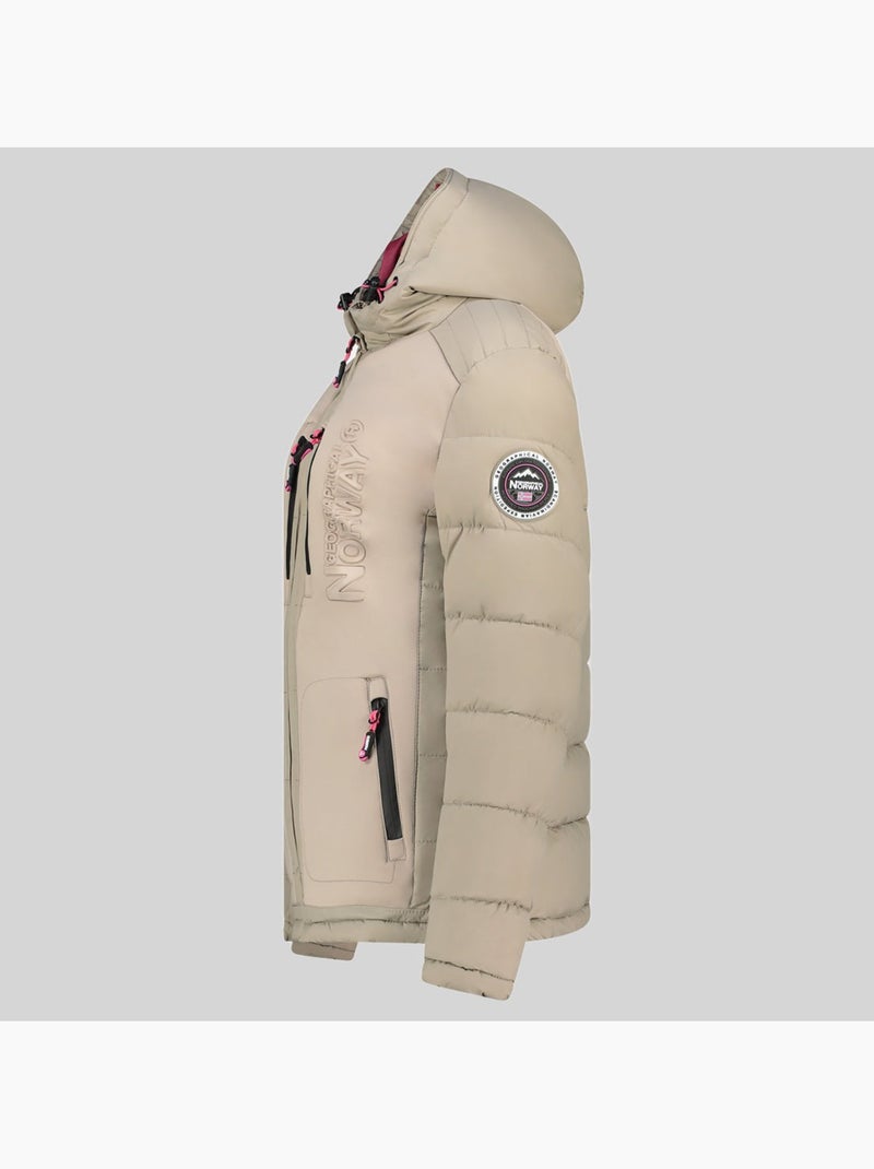 Doudoune à capuche beachwood – geographical norway Beige - Kiabi