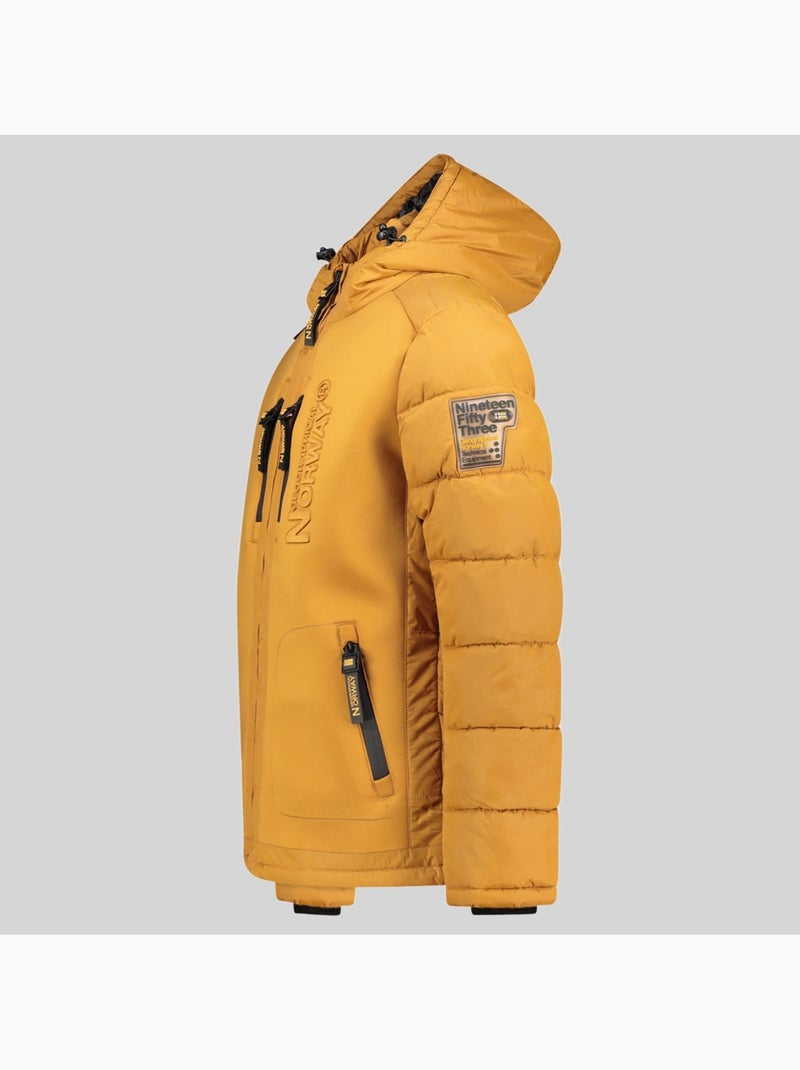 Doudoune à capuche beachwood – geographical norway Moutarde - Kiabi