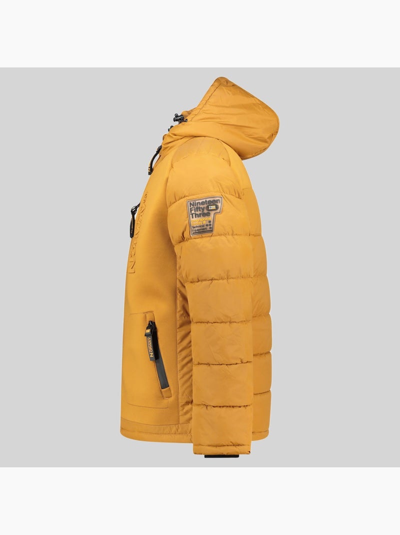 Doudoune à capuche beachwood – geographical norway Moutarde - Kiabi