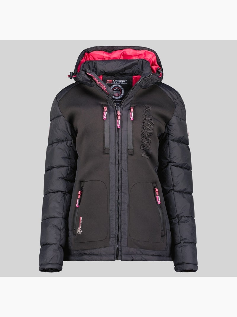 Doudoune à capuche beachwood – geographical norway Noir - Kiabi