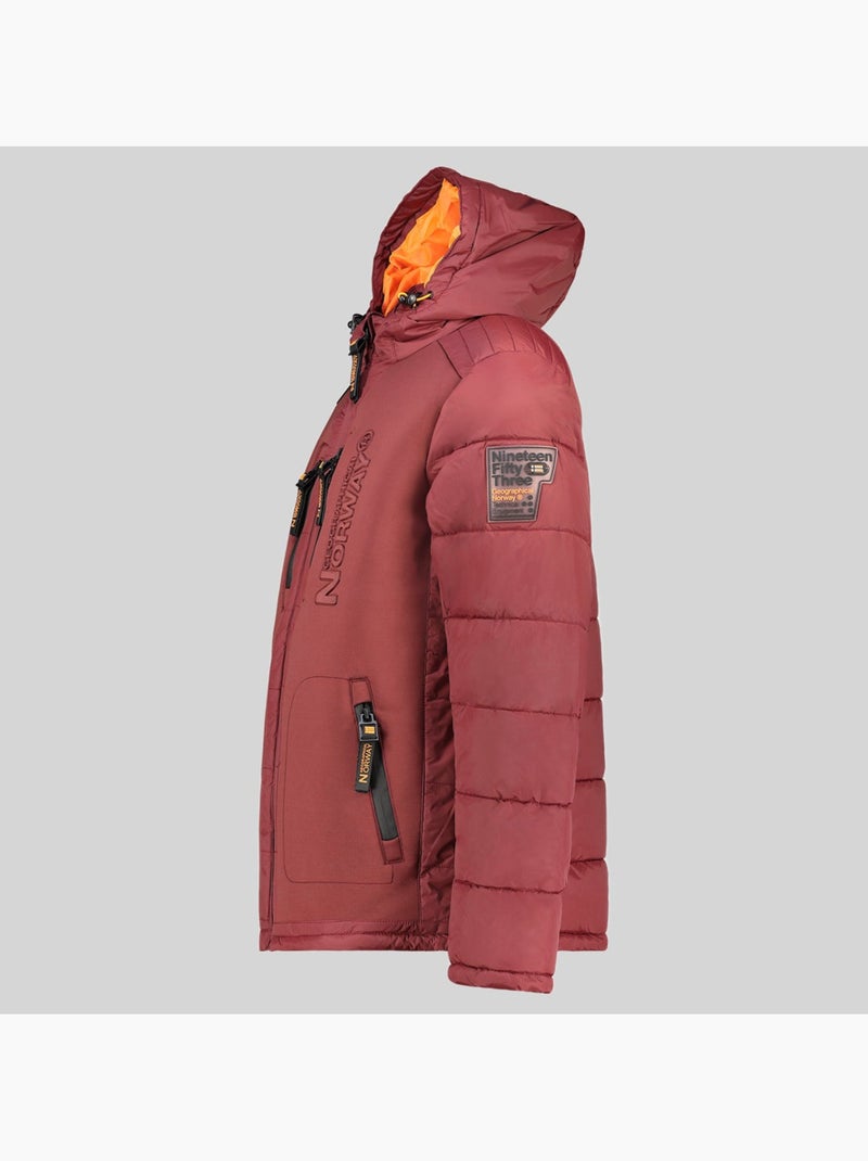 Doudoune à capuche beachwood – geographical norway Rouge - Kiabi