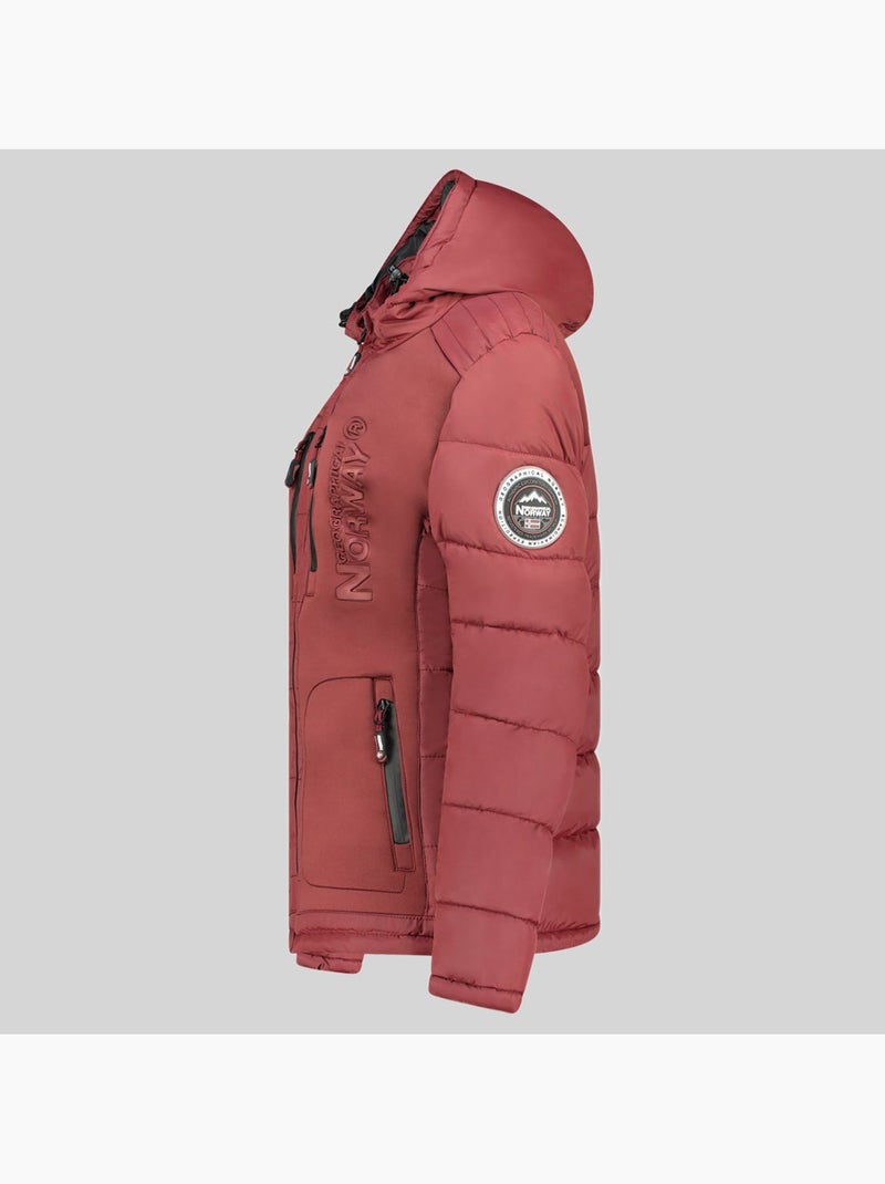 Doudoune à capuche beachwood – geographical norway Rouge - Kiabi