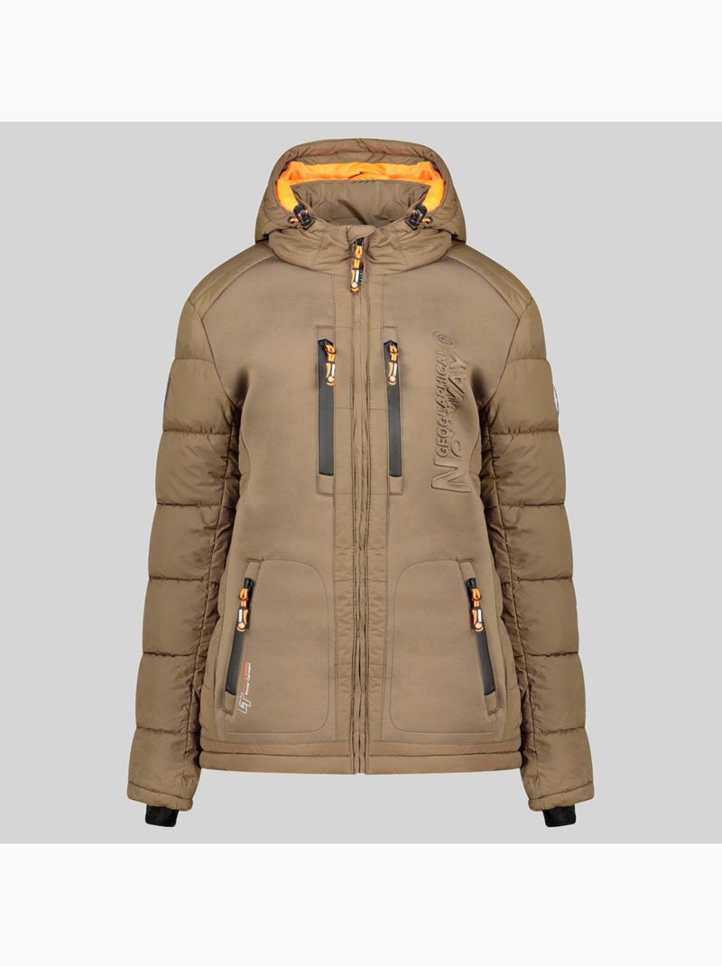 Doudoune à capuche beachwood – geographical norway Taupe - Kiabi