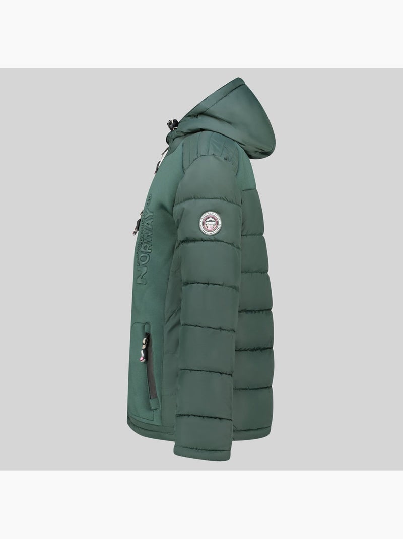 Doudoune à capuche beachwood – geographical norway Vert foncé - Kiabi