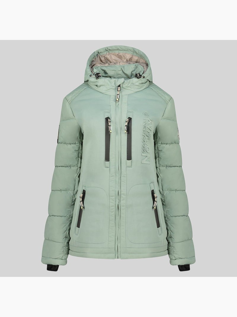 Doudoune à capuche beachwood – geographical norway Vert pastel - Kiabi