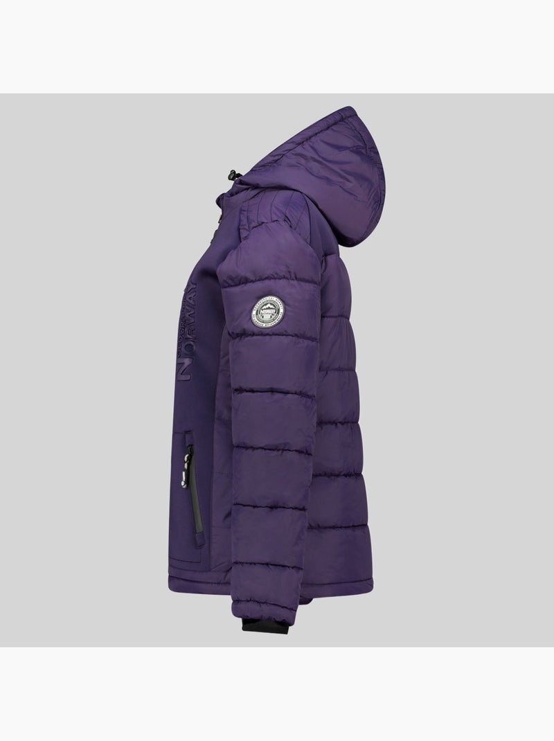 Doudoune à capuche beachwood – geographical norway Violet - Kiabi