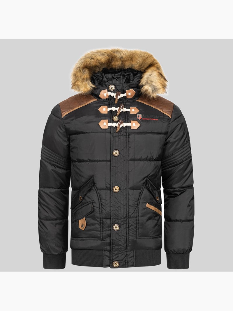 Doudoune à capuche belphegore – geographical norway Noir - Kiabi