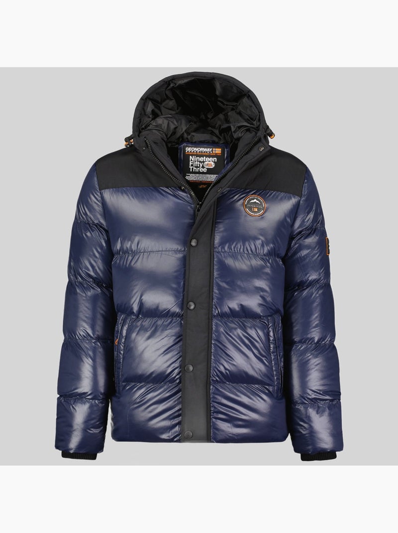 Doudoune à capuche binael – geographical norway Bleu marine - Kiabi