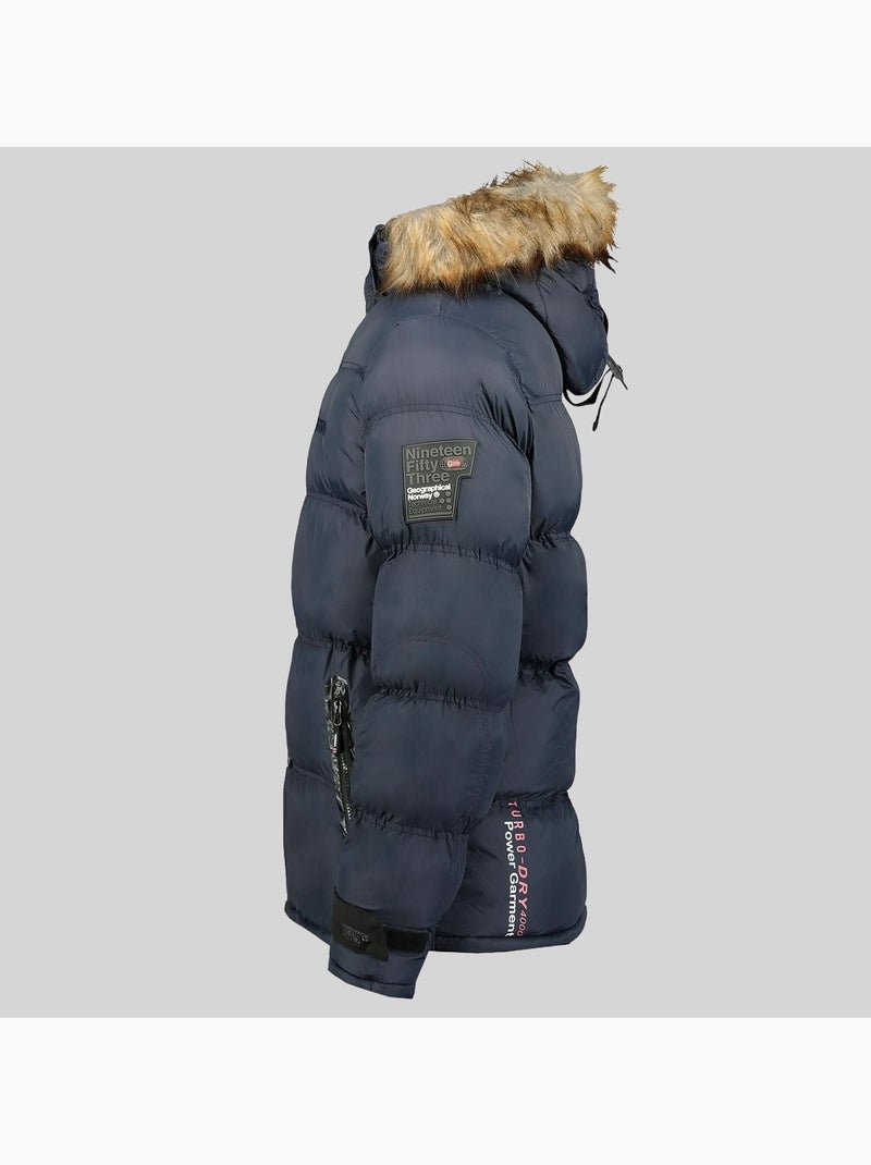 Doudoune à capuche bonap – geographical norway Bleu marine - Kiabi