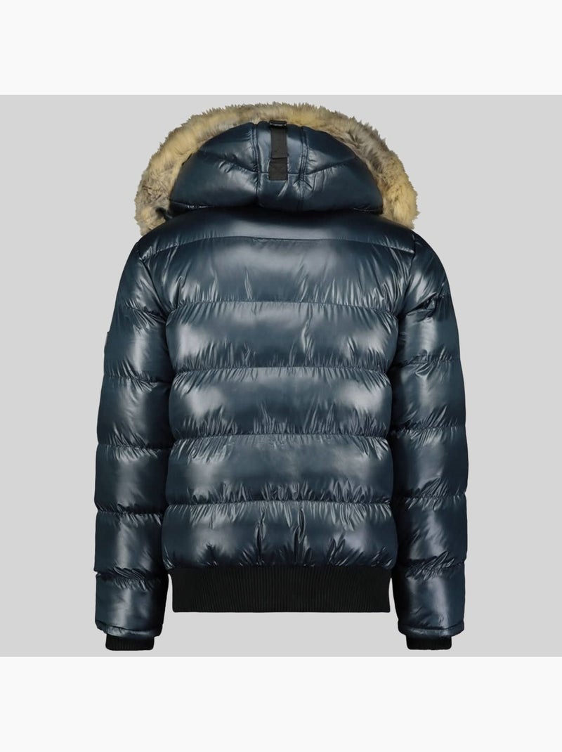 Doudoune à capuche bugs – geographical norway Bleu marine - Kiabi