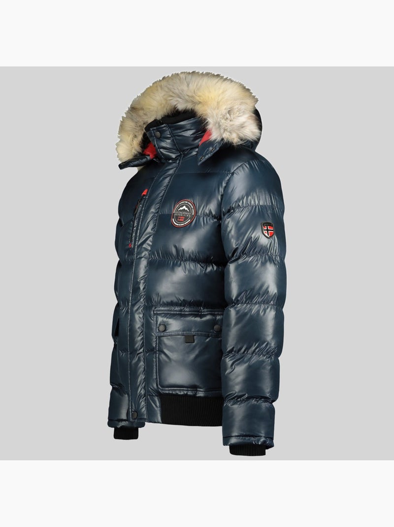 Doudoune à capuche bugs – geographical norway Bleu marine - Kiabi