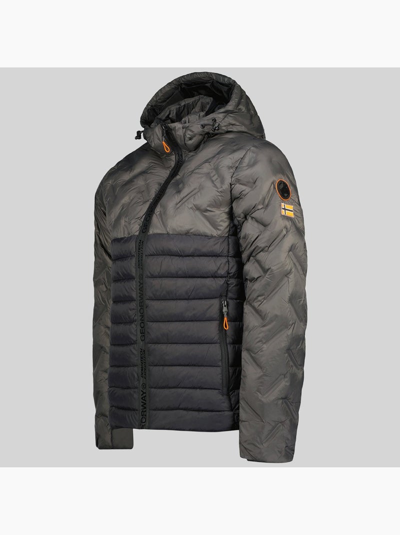 Doudoune à capuche burator – geographical norway Gris foncé - Kiabi