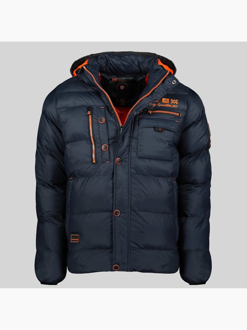 Doudoune à capuche citernier – geographical norway Bleu marine - Kiabi
