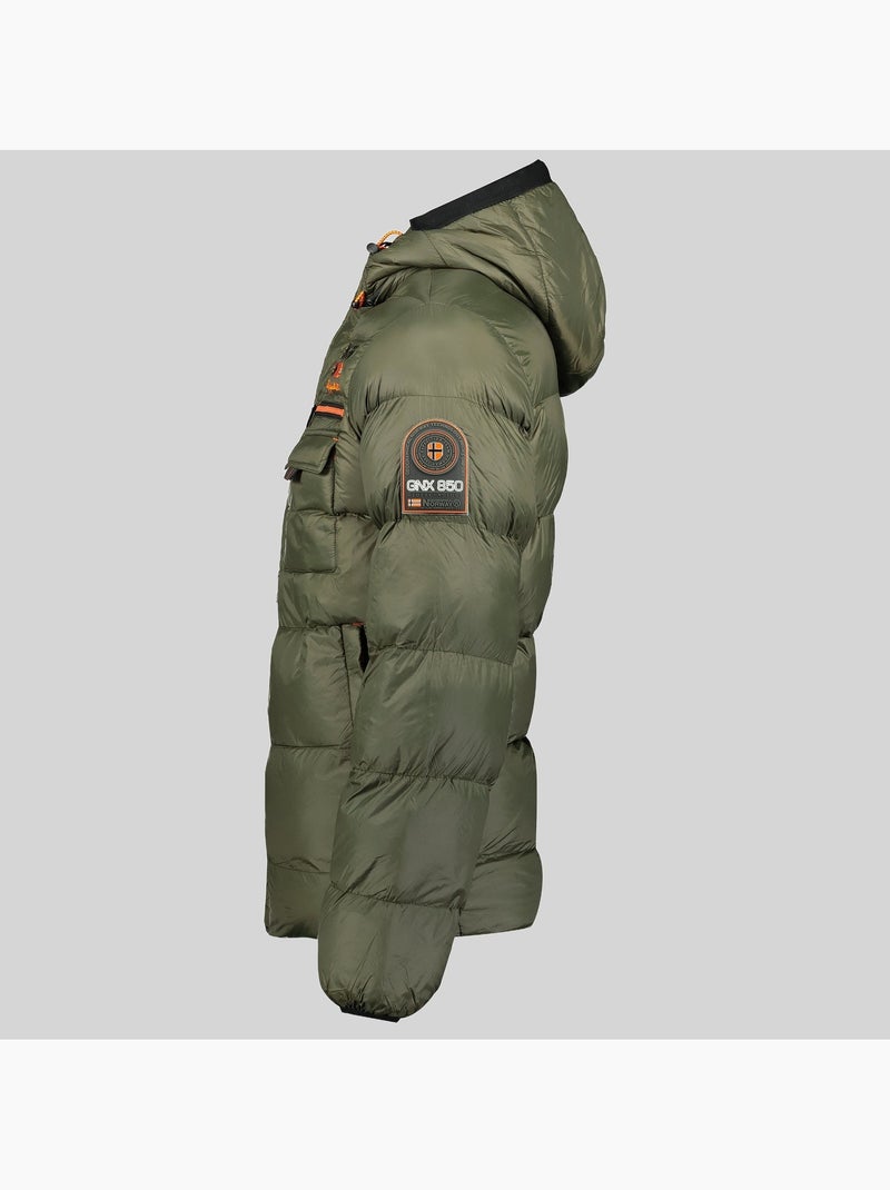 Doudoune à capuche citernier – geographical norway Kaki - Kiabi