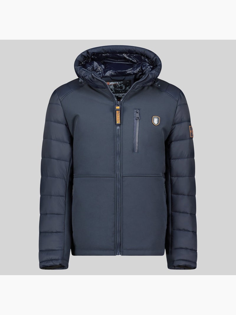 Doudoune à capuche cortez – geographical norway Bleu marine - Kiabi