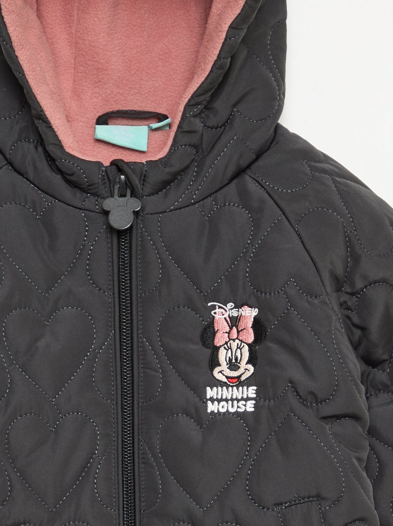 Doudoune à capuche doublée polaire 'Disney' 'Minnie' Gris - Kiabi